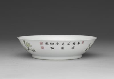 图片[2]-Dish with flowers in falangcai painted enamels, Qing dynasty, Yongzheng reign (1723-1735)-China Archive